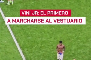 不滿替補？馬卡報：維尼修斯爾是第一個離開球場的皇馬球員