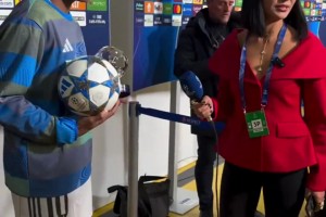 歐冠打進60球+第4次戴帽！姆巴佩當選全場最佳并帶走比賽用球